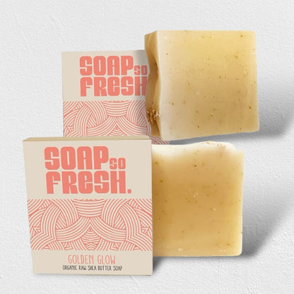 Golden Glow Raw Shea Butter Soap Bar