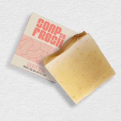 Golden Glow Raw Shea Butter Soap Bar