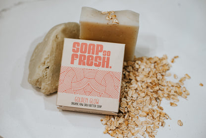 Golden Glow Raw Shea Butter Soap Bar