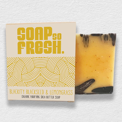 Blackity Blackseed & Lemongrass Purifying Soap Bar - SOAP SO FRESH