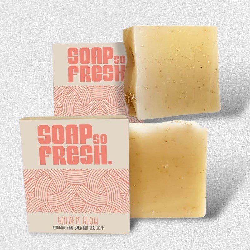 Golden Glow Raw Shea Butter Soap Bar - SOAP SO FRESH