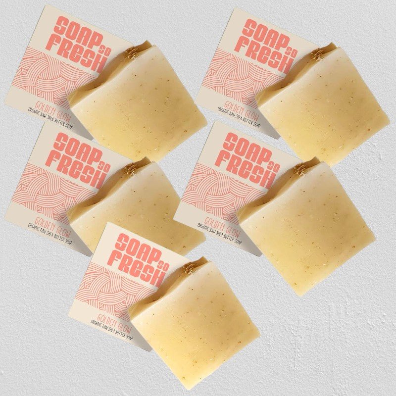 Golden Glow Raw Shea Butter Soap Bar - SOAP SO FRESH