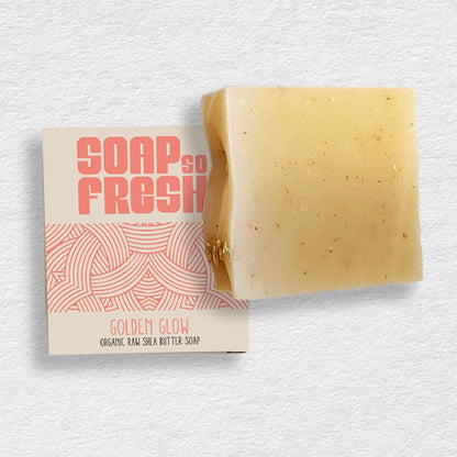 Golden Glow Raw Shea Butter Soap Bar - SOAP SO FRESH